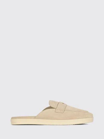 Tory Burch Suede Low Heel Mules With Double T Logo By In Neutral