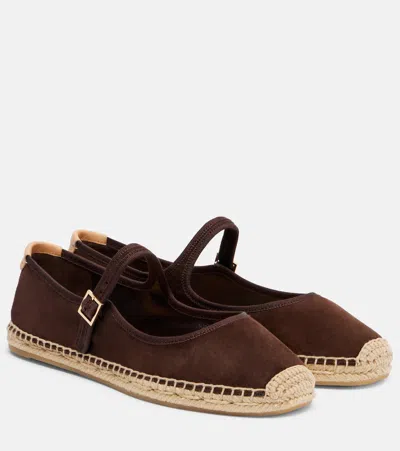 TORY BURCH SUEDE MARY JANE ESPADRILLES