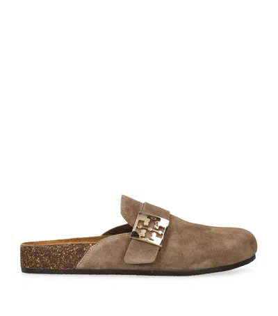 TORY BURCH SUEDE MELLOW MULES