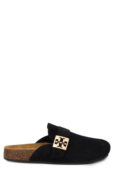 Tory Burch Suede Mule In Black