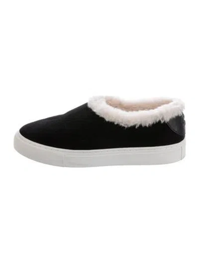 Pre-owned Tory Burch Suede Mules In Black