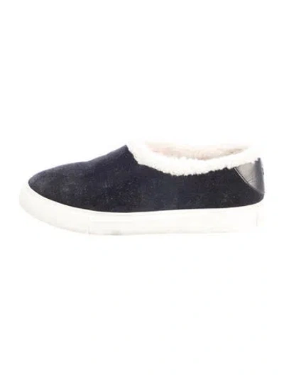 Pre-owned Tory Burch Suede Mules In Blue