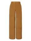 Tory Burch Suede Panelled Trousers In Brown