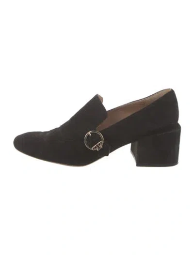 Pre-owned Tory Burch Suede Pumps In Black