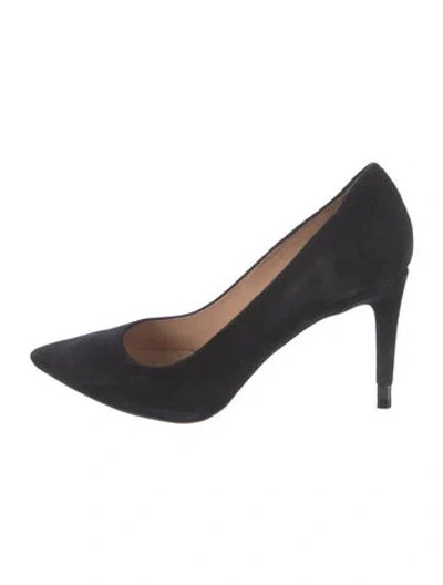 Pre-owned Tory Burch Suede Pumps In Black