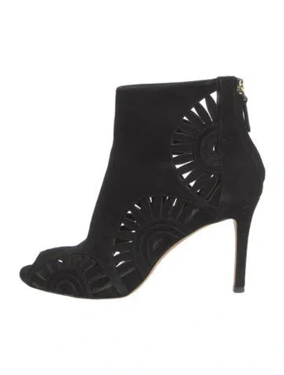 Pre-owned Tory Burch Suede Pumps In Black