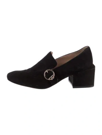 Pre-owned Tory Burch Suede Pumps In Black