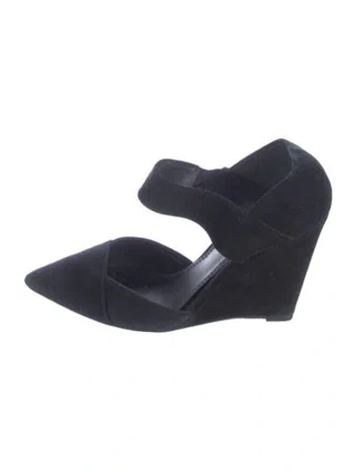 Pre-owned Tory Burch Suede Pumps In Blue