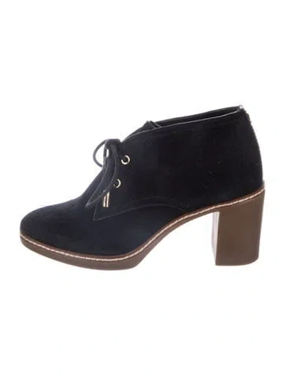 Pre-owned Tory Burch Suede Pumps In Blue