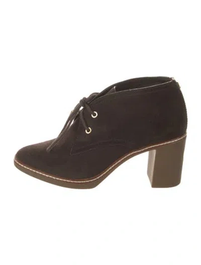 Pre-owned Tory Burch Suede Pumps In Brown