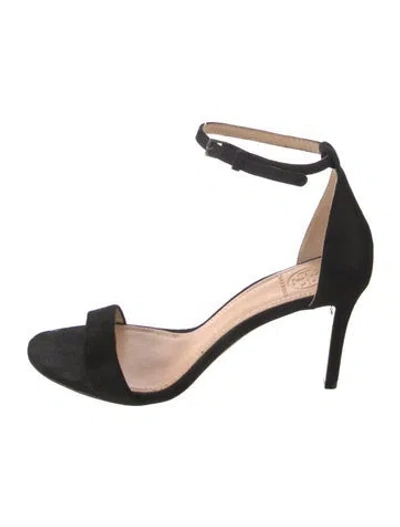 Pre-owned Tory Burch Suede Sandals In Black