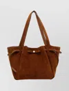 Tory Burch Suede Shoulder Bag Double Handles