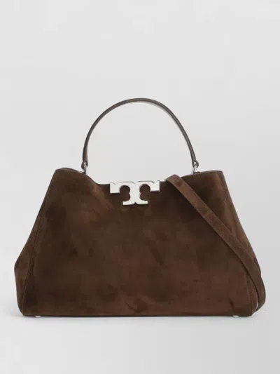 Tory Burch Suede Shoulder Bag Metal Studs Handle