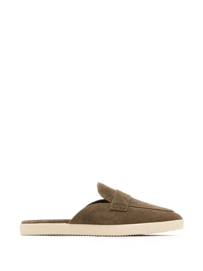 Tory Burch Ballet Sport Loafers Suede Leather Mules In Multi