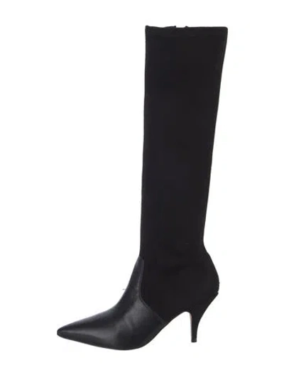 Pre-owned Tory Burch Suede Sock Boots In Black