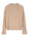 Tory Burch Beige Sweater In Brown