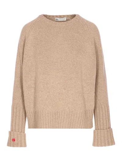 Tory Burch Beige Sweater In Brown