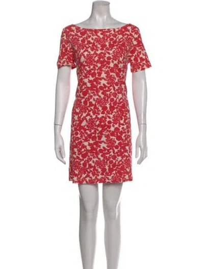 Pre-owned Tory Burch Supima Cotton Mini Dress In Neutral