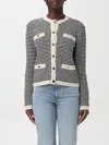 Tory Burch Kendra Crochet Cotton-blend Cardigan In Blau