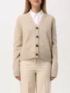 Tory Burch Wool Cardigan In Grau