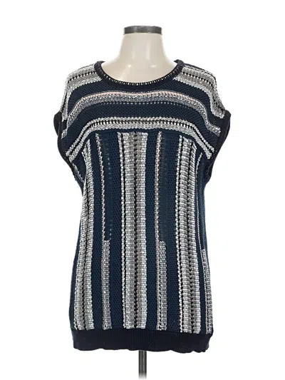 Pre-owned Tory Burch Sweater Vest In Blue
