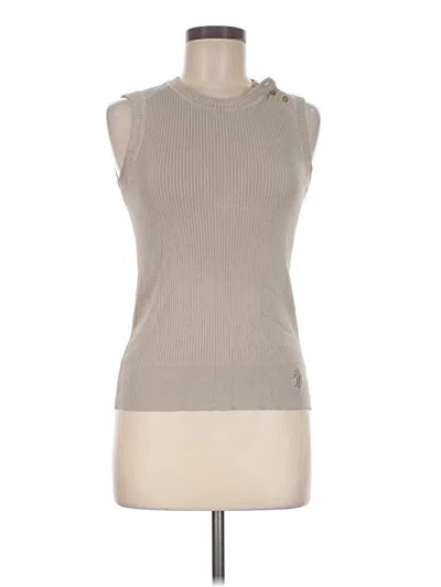 Pre-owned Tory Burch Sweater Vest In Tan