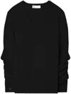 Tory Burch Relaxed Fit Sweater In Black