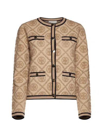 Tory Burch Sweaters In Camel Heather