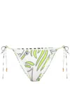 Tory Burch Graphic-print Bikini Bottom In Ivory Zebra
