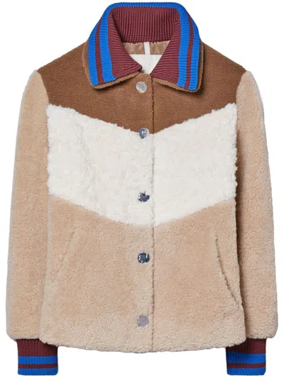 TORY BURCH TORY BURCH WOOL-EFFECT BOMBER JACKET WITH BUTTONS