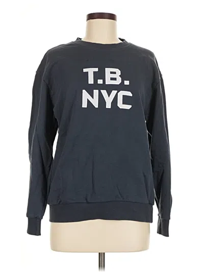 Pre-owned Tory Burch Sweatshirt In Blue