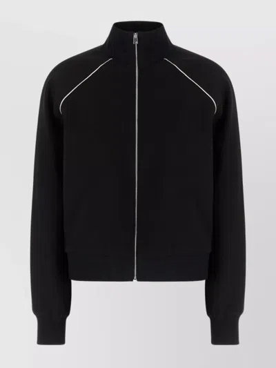 TORY BURCH SWEATSHIRT TRIACETATE BLEND SHOULDER INSERTS