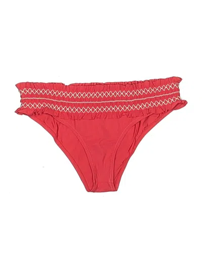 Pre-owned Tory Burch Swimsuit Bottoms In Red