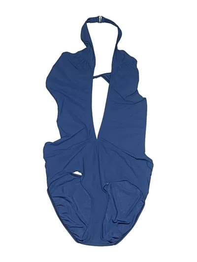 Pre-owned Tory Burch Swimsuit Cover Up In Blue
