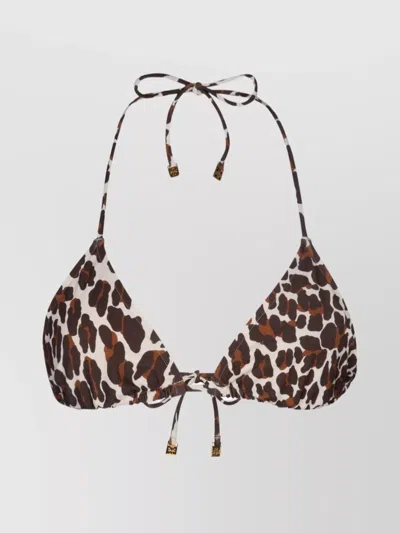 Tory Burch Swimsuit With Animal Print And Metal Hardware In Multi