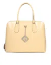 TORY BURCH SWING BAG IN ALMOND BRUSHED LEATHER