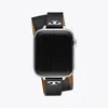Tory Burch T Double Wrap Band For Apple Watch® In Black