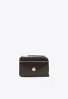 Tory Burch T Monogram Cardholder In Brown