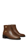 Tory Burch T Lock Bootie In Chocolate Brown