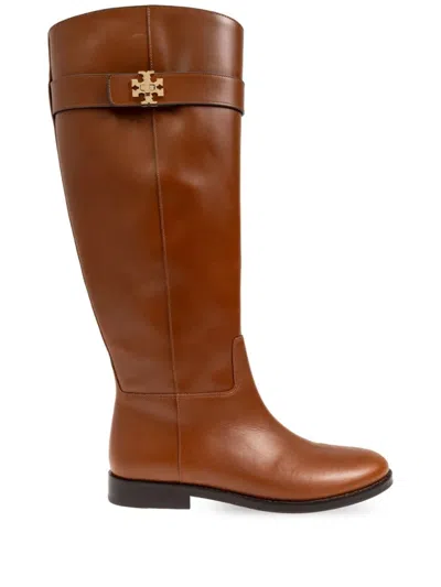 Tory Burch T Lock Riding Boot In Brown