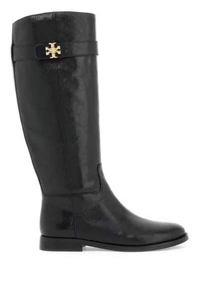 Tory Burch T Lock Riding Boot For Equest In Black