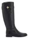 Tory Burch T Lock Riding Boot For Equest In Black