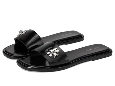 Tory Burch T Lock Slide In Black