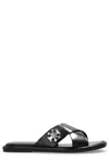 Tory Burch T Lock Cross Band Slide