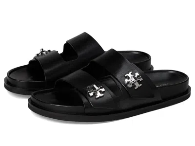 Tory Burch T Lock Sport Slide In Black