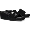 Tory Burch T-lock Wedge Sandal In Black