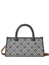 Tory Burch T Monogram Small East-west Tote In Gray