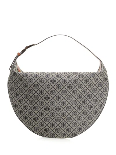 Tory Burch T Monogram Balloon Bag Handbags Blue