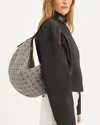 Tory Burch T Monogram Canvas Balloon Shoulder Bag In Tory Navy