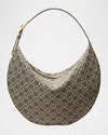 Tory Burch T Monogram Balloon Shoulder Bag In Blue